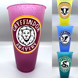 Harry Potter Color Changing Cups/ Hogwarts/ Venti cups/ Starbucks