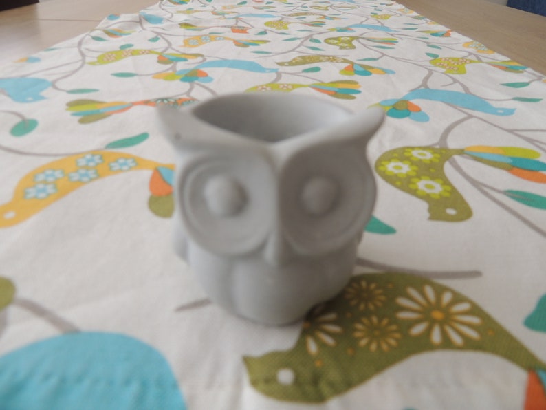 Concrete owl planter Cement planter cute planter Desk planter