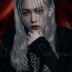 Vampires Photocards Stray Kids, Fanart, Lee Know, Han