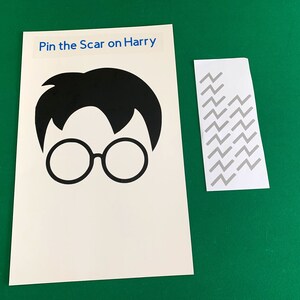 Harry Potter Party Game Pin the Scar on Harry | Etsy