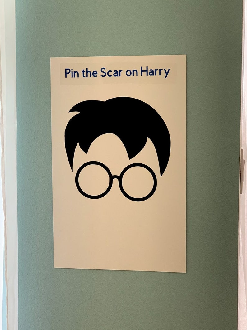 Harry Potter Pin The Scar On Harry Game Decal Set Etsy