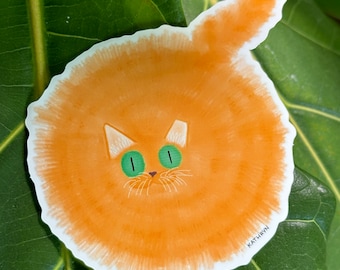 Sundance the Fluffy Orange Cat Sticker