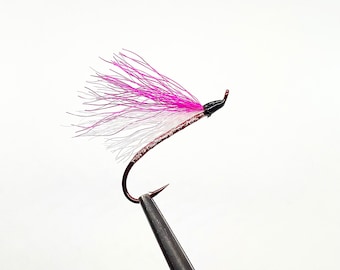 Mickey Finn Fly: Hot Pink & White Bucktail Streamer, Size 4