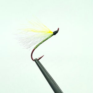 Mickey finn fly chartreuse & white size 4 Salmon flies,Steelhead flies,Streamer flies,Sockeye flies,Coho flies Streamer flies