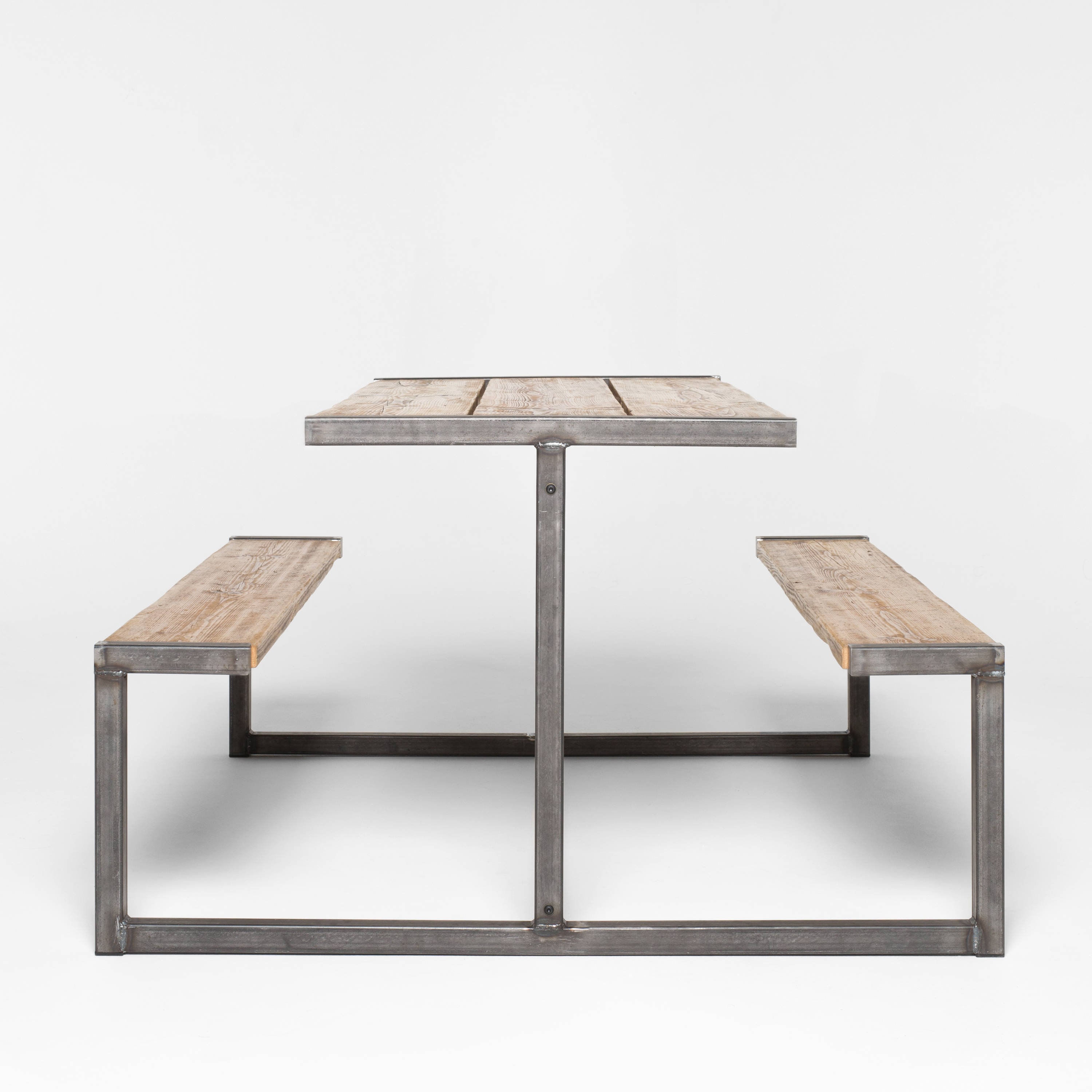 Metal bench and table online