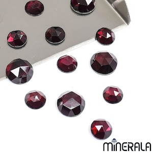 Naturlig röd granat ädelsten rund form rosslipad 2 mm 2,25 mm 2,5 mm 3 mm 3,25 mm 3,5 mm 4 mm 4,25 mm 5 mm 6 mm 7 mm 8 mm 10 mm 12 mm Partihandel WP00257