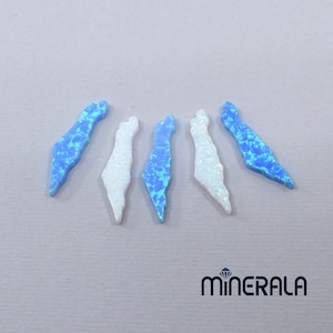 Israel Karte Himmelblau und Weiß Synthetisches Lab Erstellt Opal Anhänger Bead Top Seitlich Gebohrt Großverkauf Lot Whg