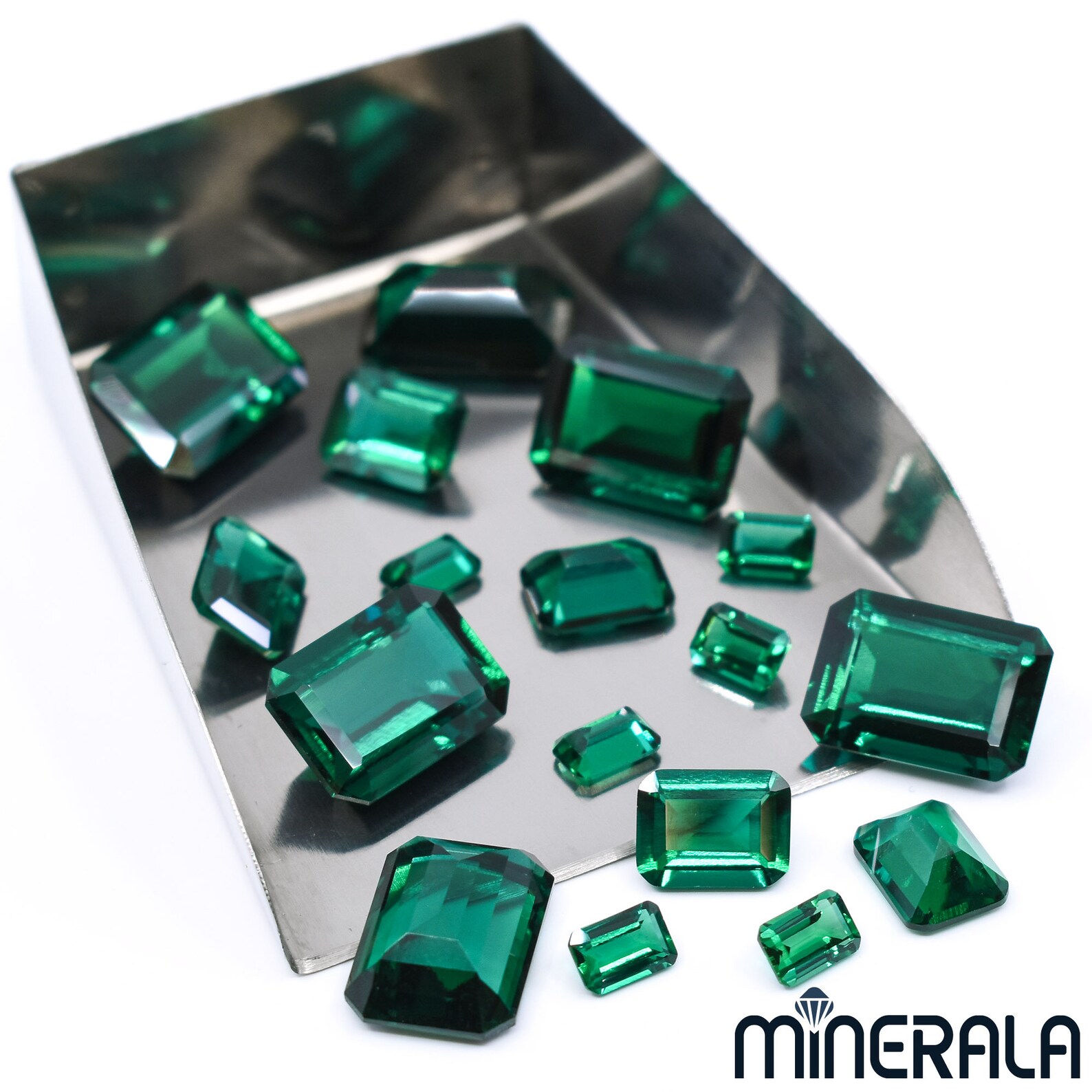 Lab Grown Zambia Emeralds Dark Green Faceted Octagon 4x6mm Etsy