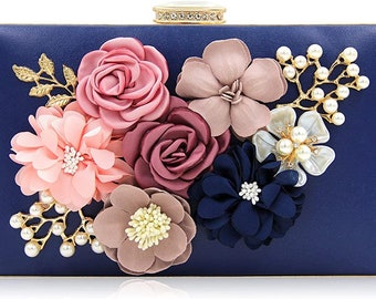 Flower clutch purse Clearance