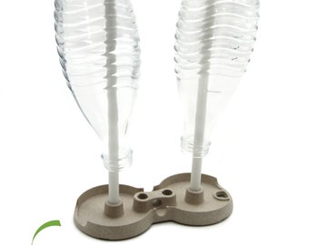 STYYL Universal Abtropfständer für Flaschen, Decanter, Vasen uvm. Platzsparend Faltbar. Nachhaltig durch Biokunststoff