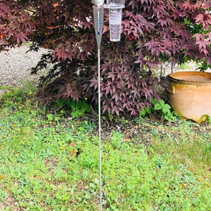 Analoge-Wetterstation, Regenmesser Thermometer als Gartenstecker am Stab 125cm Bild 6