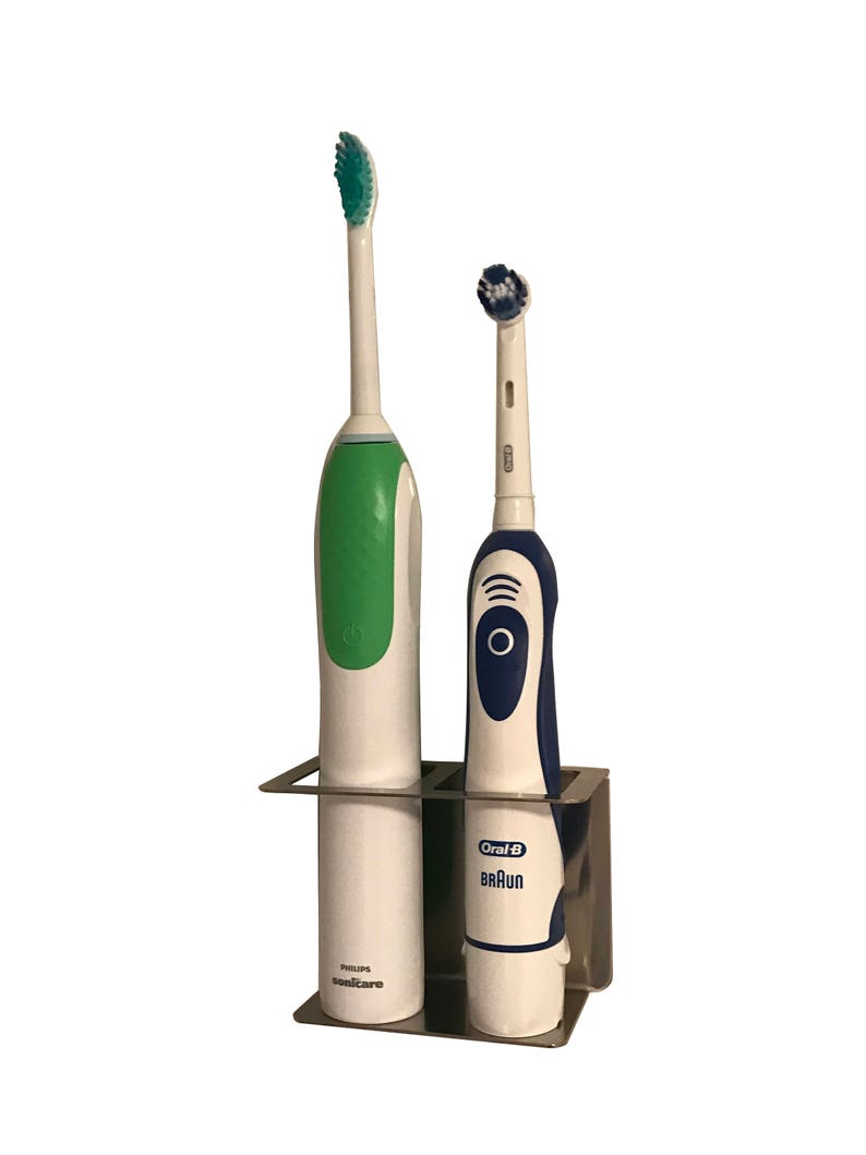2way electric toothbrush holder made of stainless steel NO Etsy