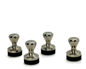 4 pieces of premium magnetic pins / office magnets with rubberized contact surface (item no. 689)