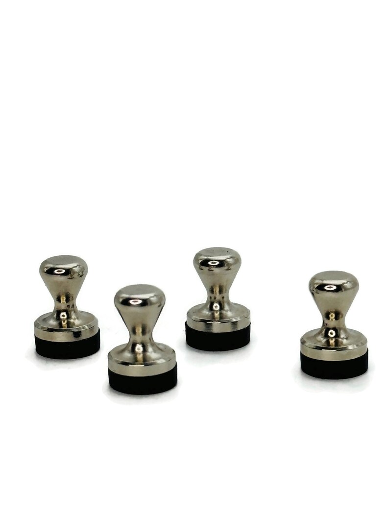 4 Stück Premium-Magnetpins / Büromagnete mit gummierter Auflagefläche Art.Nr. 689 Bild 1