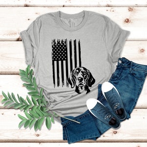 Beagle  Dog Shirt, USA Flag Shirt, Patriotic Dog Mom Shirt, Dog Lover Shirt, Patriotic Shirt, US Flag Shirt