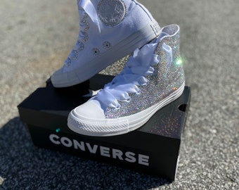 bedazzled converse wedding shoes
