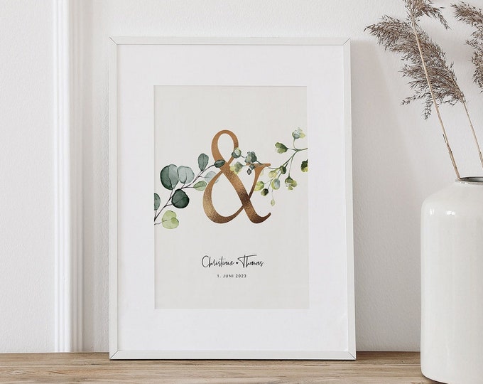 Personalized QUINCY wedding poster