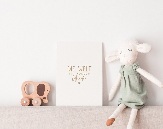 Card The world is full of wonders MAGALI Announcement Pregnancy