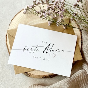 Karte No. 101 NIKA Muttertag Die beste Mama bist du!