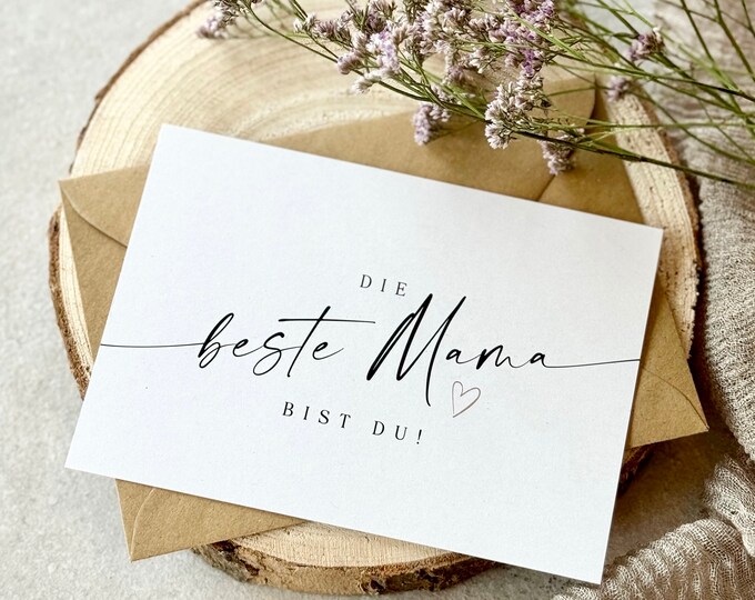 Card No. 101 NIKA Mother's Day You are the best mom!