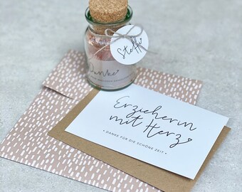 Karte Erzieherin Etsy