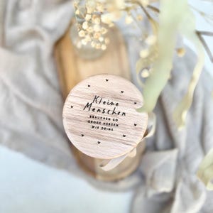Vorratsglas Nr. 501 Geschenkglas RADI Abschied Kollegin/Erzieherin/Lehrerin Kleine Menschen personalisiert
