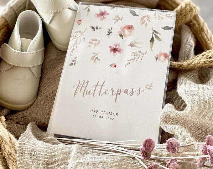 Maternity Pass Cover CATALEYA personalized