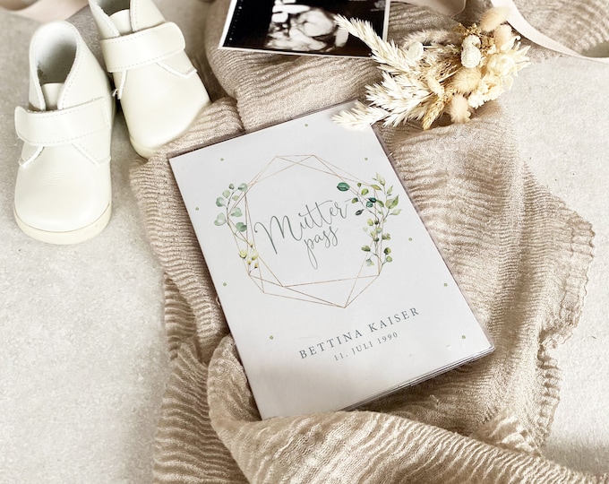 Personalized maternity passport cover MARLEY