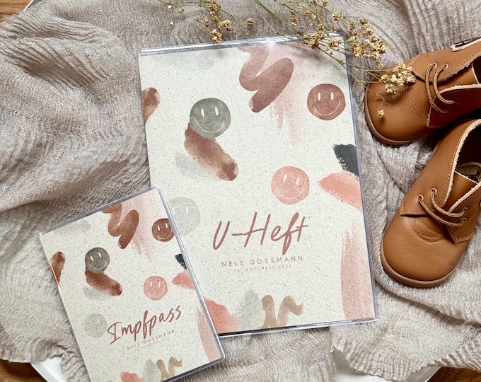 Personalized child health record booklet and vaccination card cover ALLEGRA