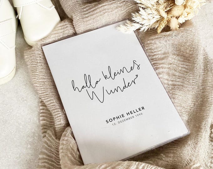 Personalized maternity record cover HARPER