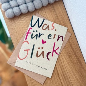 Karte VITA Was für ein Glück, dass wir uns haben opt. mit Umschlag