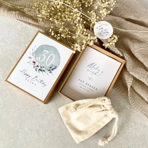 Geschenkschachtel EDITA Geldgeschenk Geburtstag personalisiert