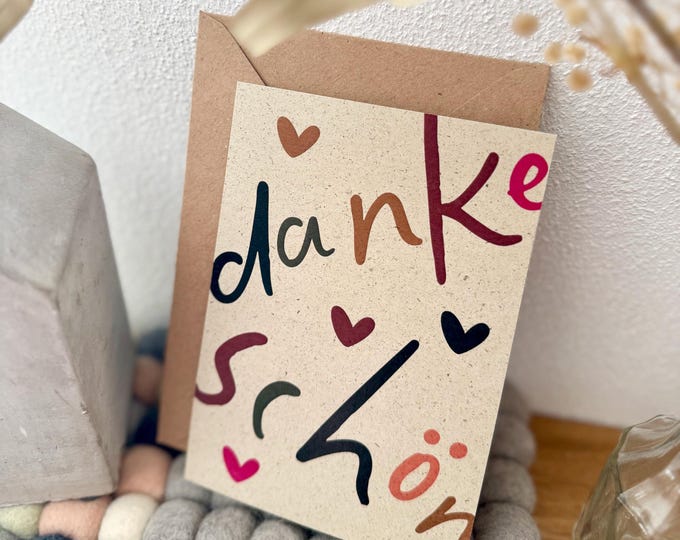 VITA thank you card optional with envelope