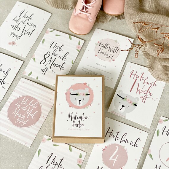Etsy baby sale milestone cards
