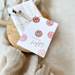 Postkarte SMILE You make me happy
