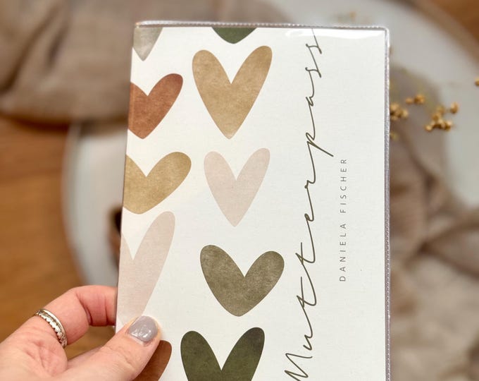 Personalized SVEJA maternity record book cover