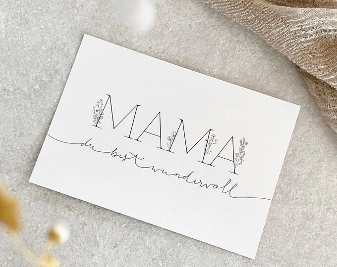 Card TAAVI MAMA you are wonderful