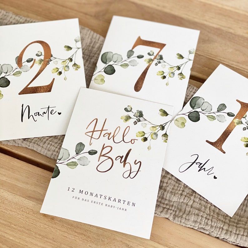 Baby-Monatskarten MATTI | Etsy
