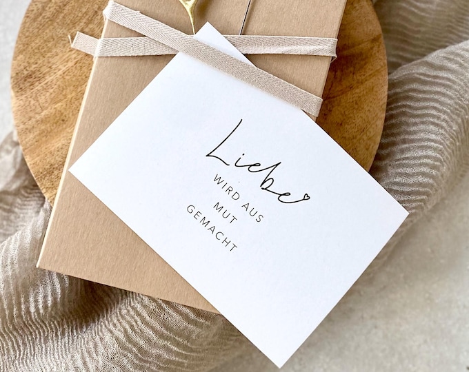 Card HARPER Love is made of courage