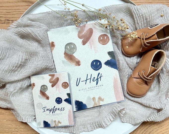 Personalized MILAN child health record booklet and vaccination card cover