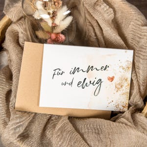 Glückwunschkarte Klappkarte Nr. 26 GRACE Hochzeit + Briefumschlag