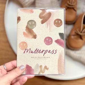 Mutterpasshülle PIXIE Graspapier personalisiert