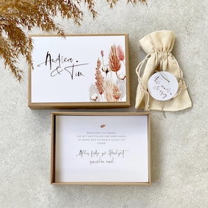 Geschenkschachtel JOY Geldgeschenk Hochzeit + Anhänger 'Für immer & ewig'