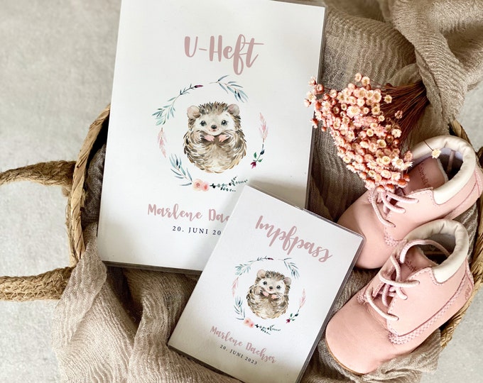 U-booklet+vaccination certificate cover LENI personalized