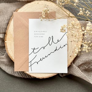Karte Nr. 110 BO Ein kleines Geschenk für eine tolle Freundin