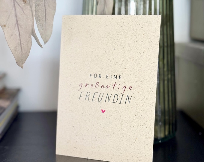 Card VITA For a great friend optional with envelope