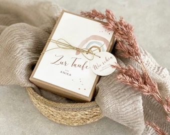 Personalized NELE gift box for christening money gift