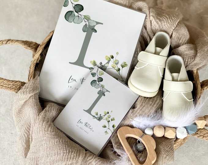 U-booklet + vaccination certificate cover LOUIS personalized