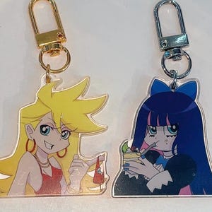 Panty and stocking with garterbelt acrylic charm