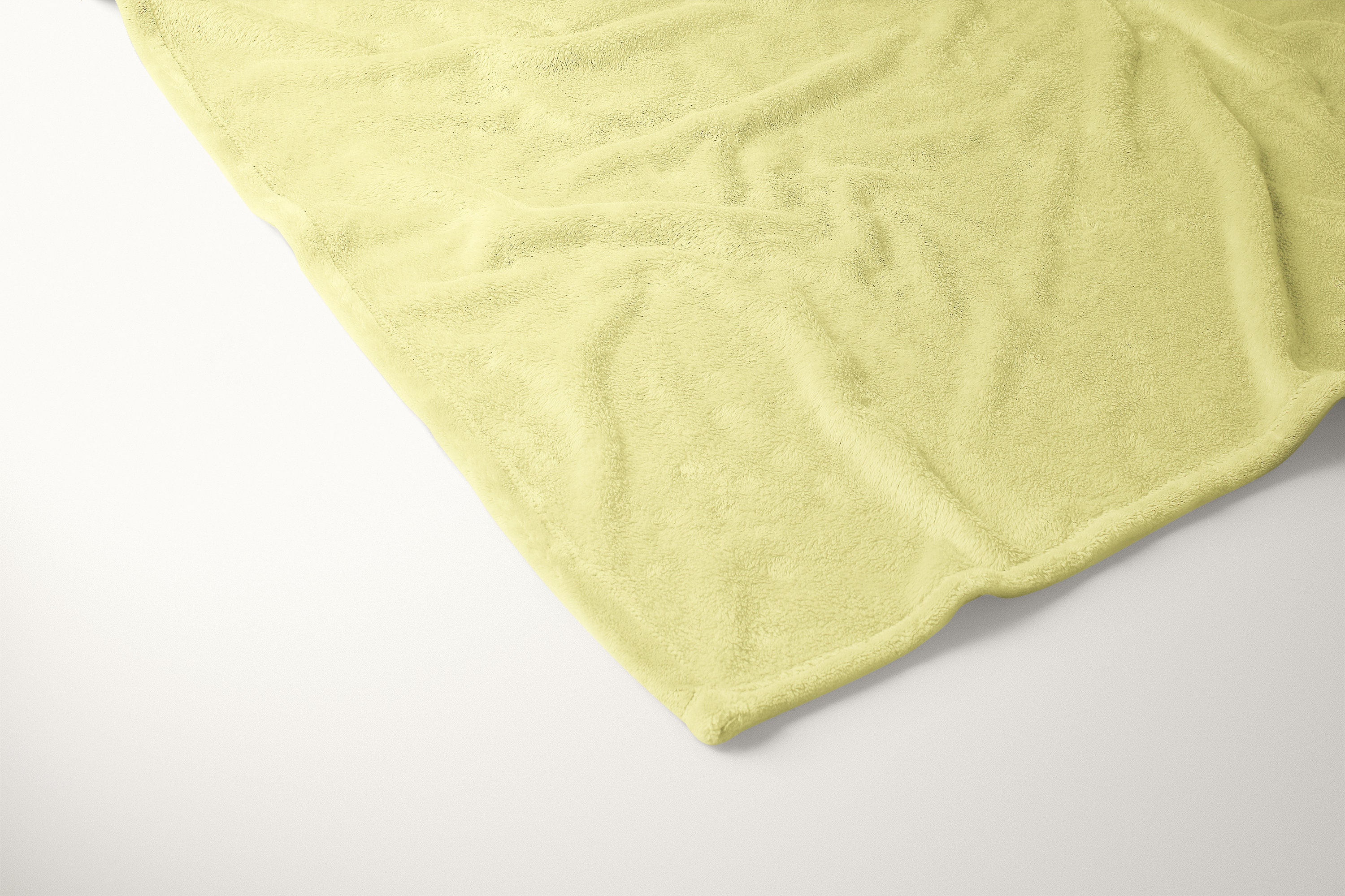 Light Yellow Blanket 50x60 Reversible Soft Silky Plain Etsy
